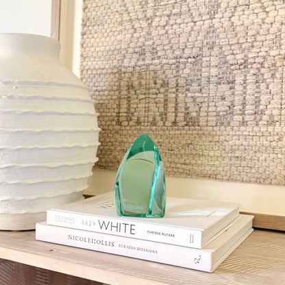 modern green glass decor