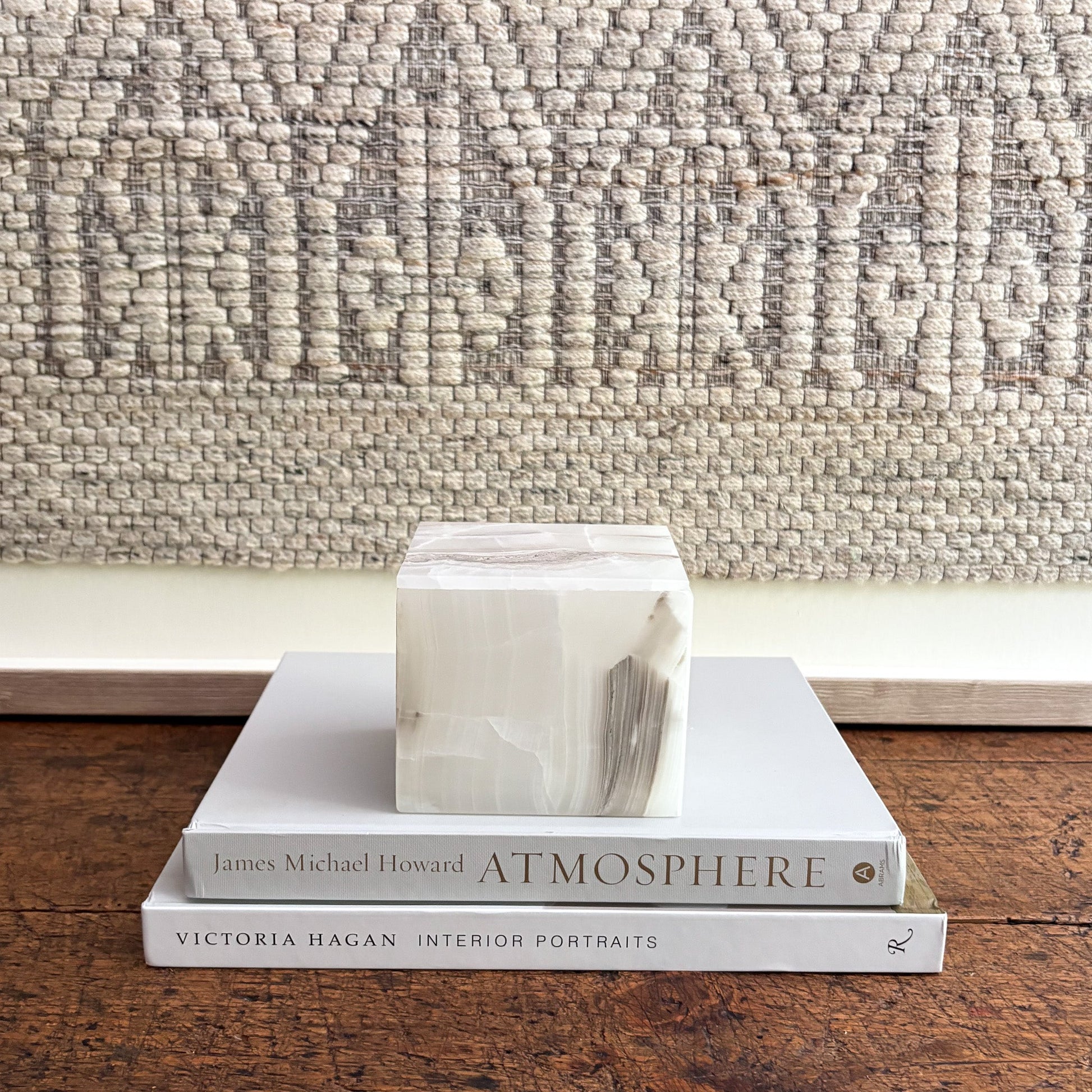 grey and white onyx lidded jewelry box