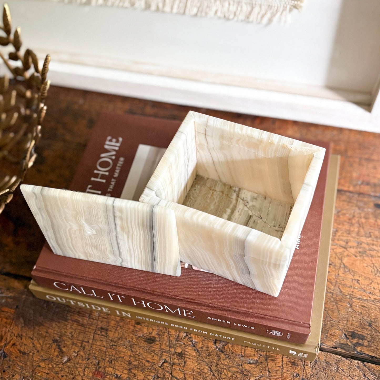 onyx jewlery box with lid