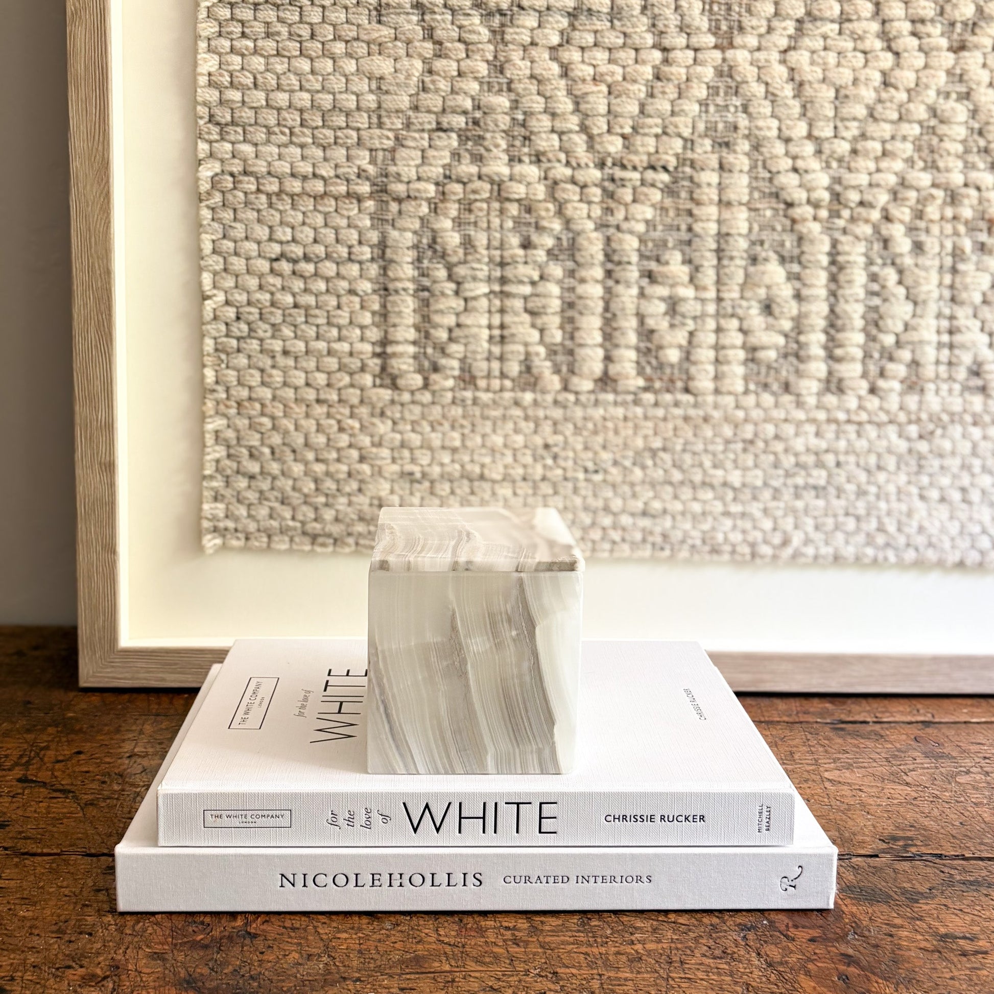 rectangular onyx box with lid