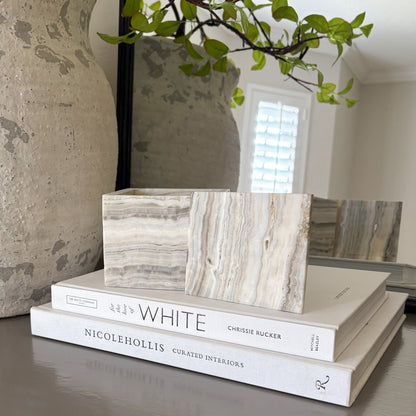 modern organic home decor, decoartive onyx box