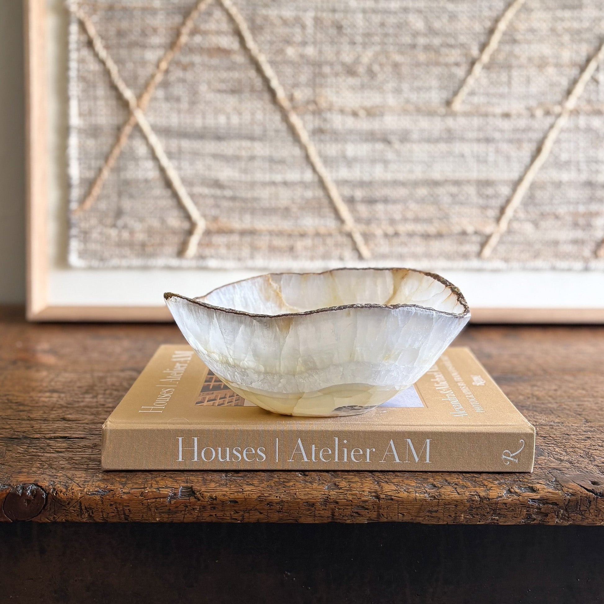 natural home decor, natural home accents, neutral onyx bowl