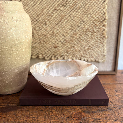 natural mexican onyx stone bowl