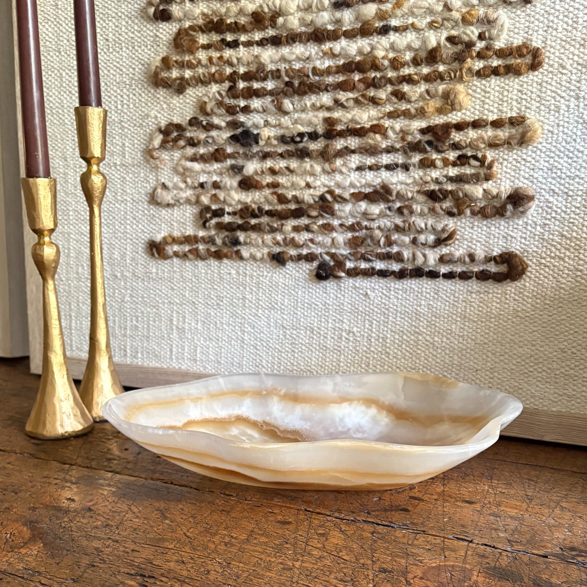neutral onyx bowl, modern organic home decor