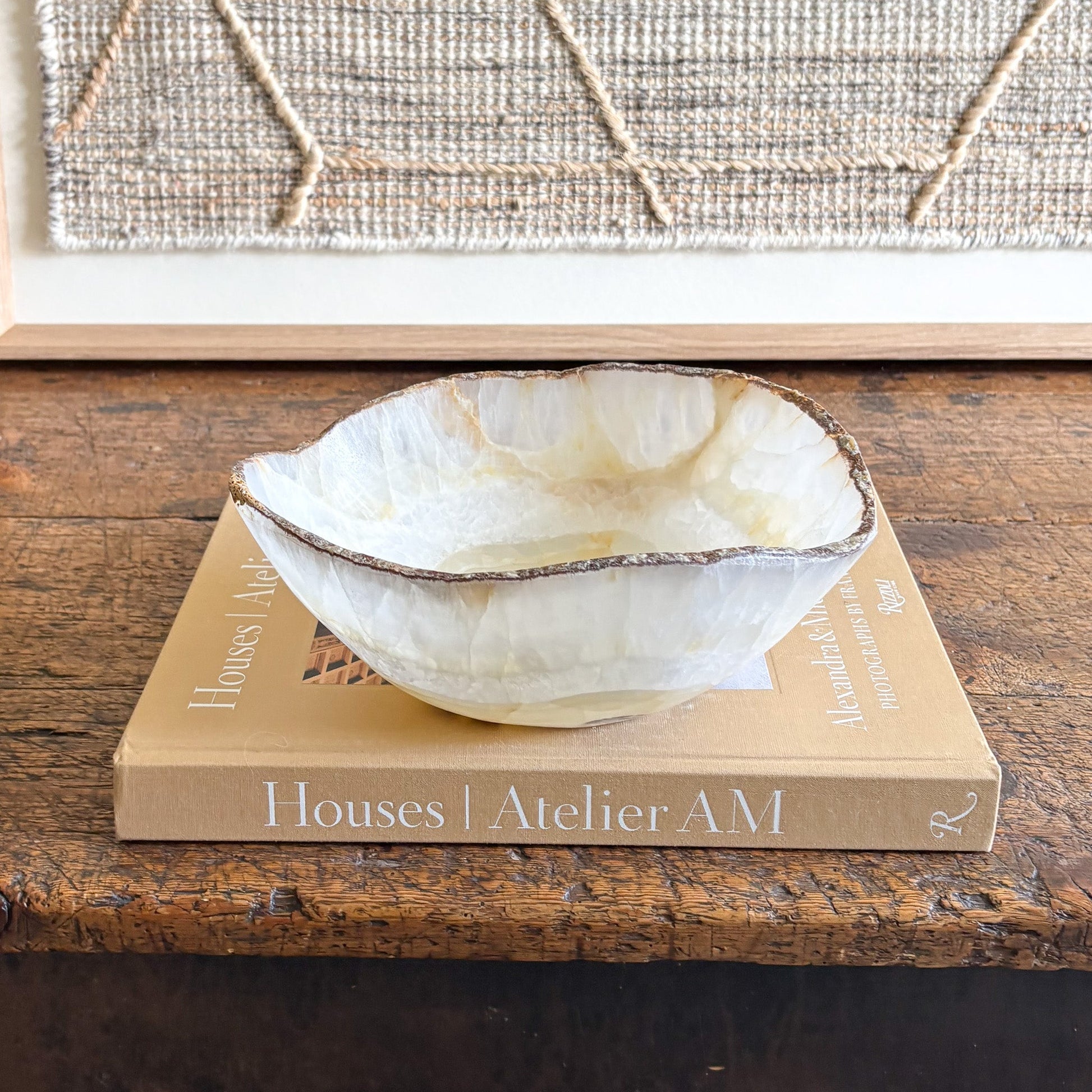 onyx home decor, onyx coffee table bowl