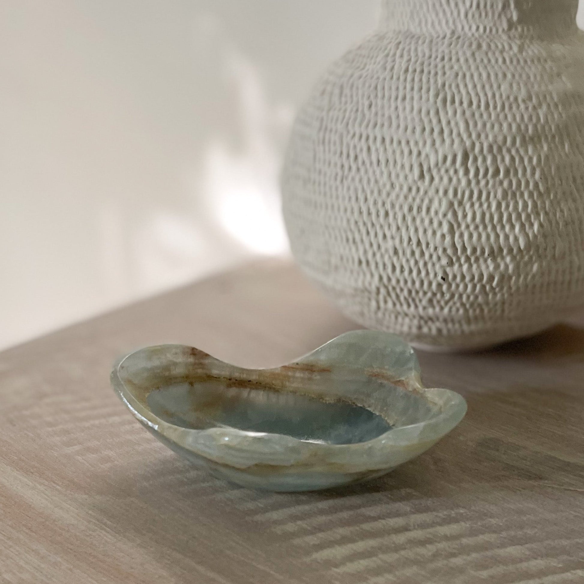 decorative blue onyx dish