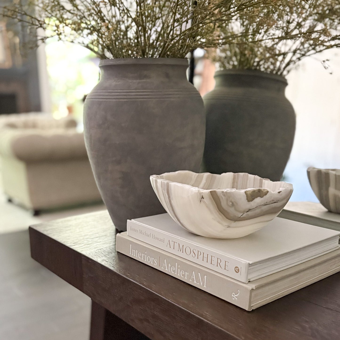 onyx coffee table bowl