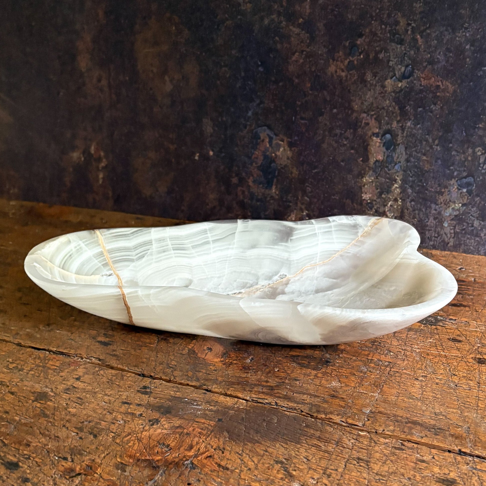 neutral onyx bowl, organic home decor