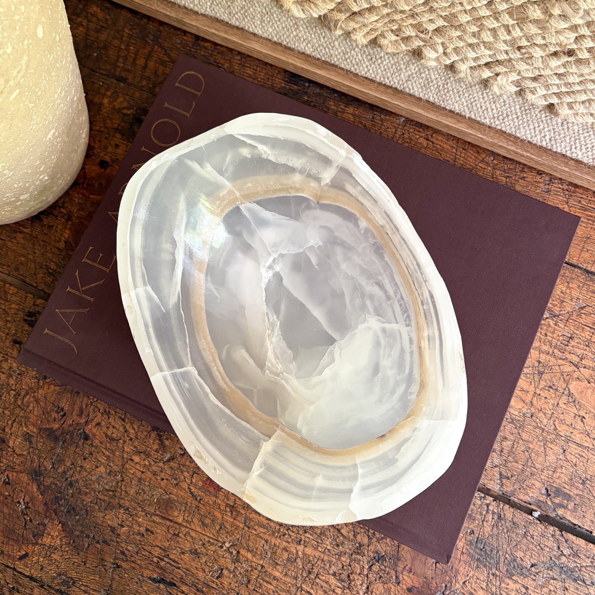 onyx coffee table bowl