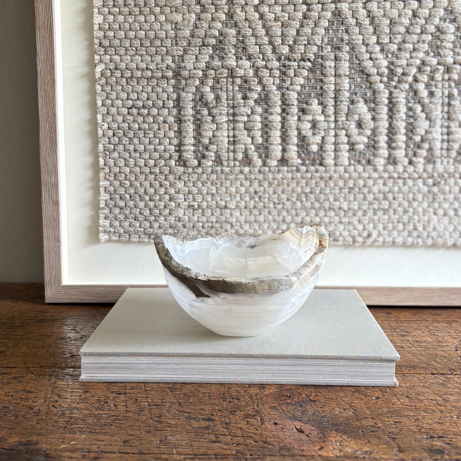 mexican onyx stone bowl, natural home decor