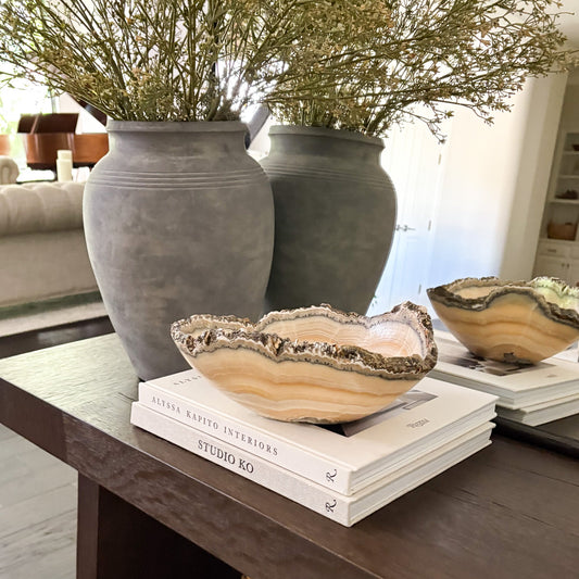 onyx coffee table bowl