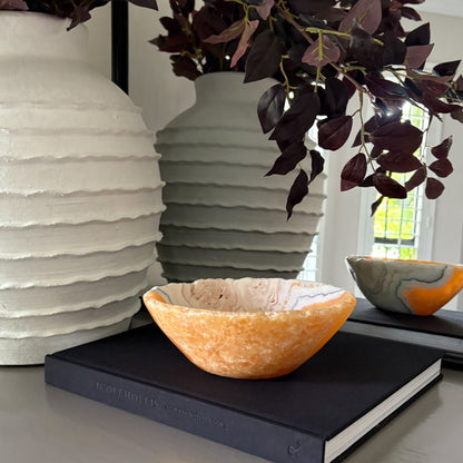 natural zebra onyx bowl