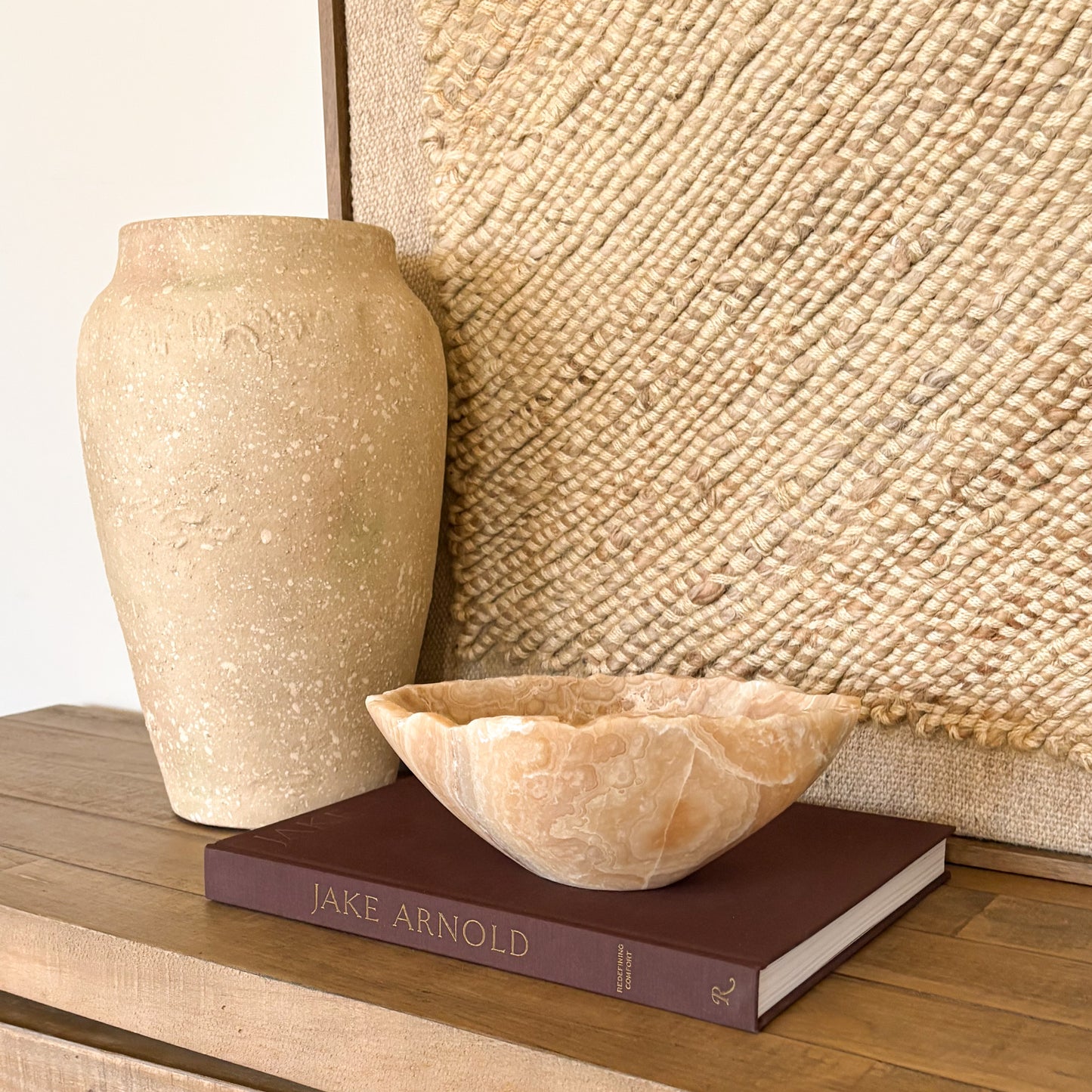 Hand Carved Amber Onyx Bowl