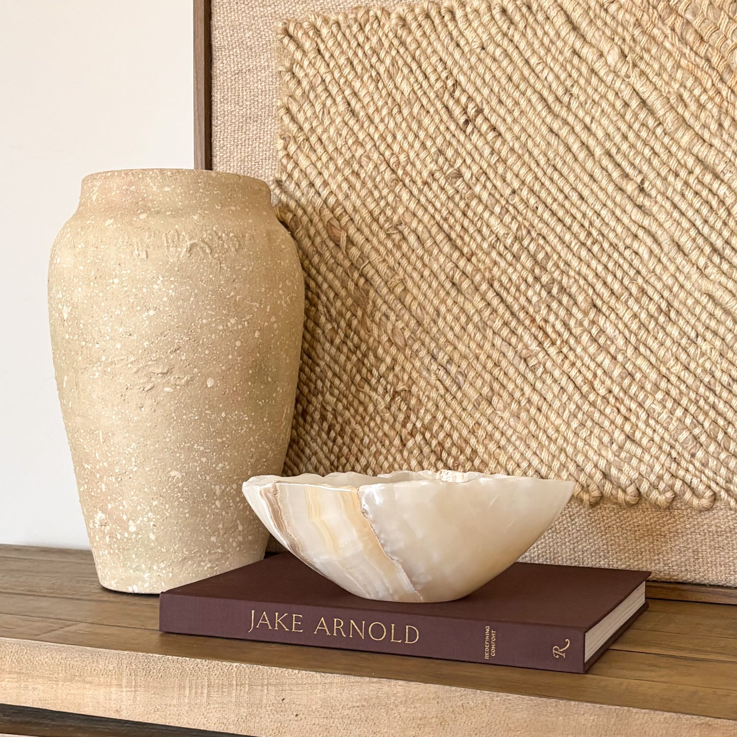 Hand Carved Amber Onyx Bowl