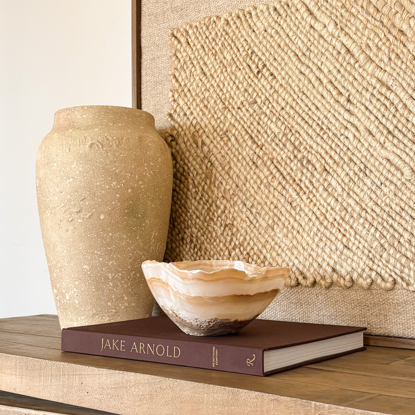 Hand Carved Amber Onyx Bowl