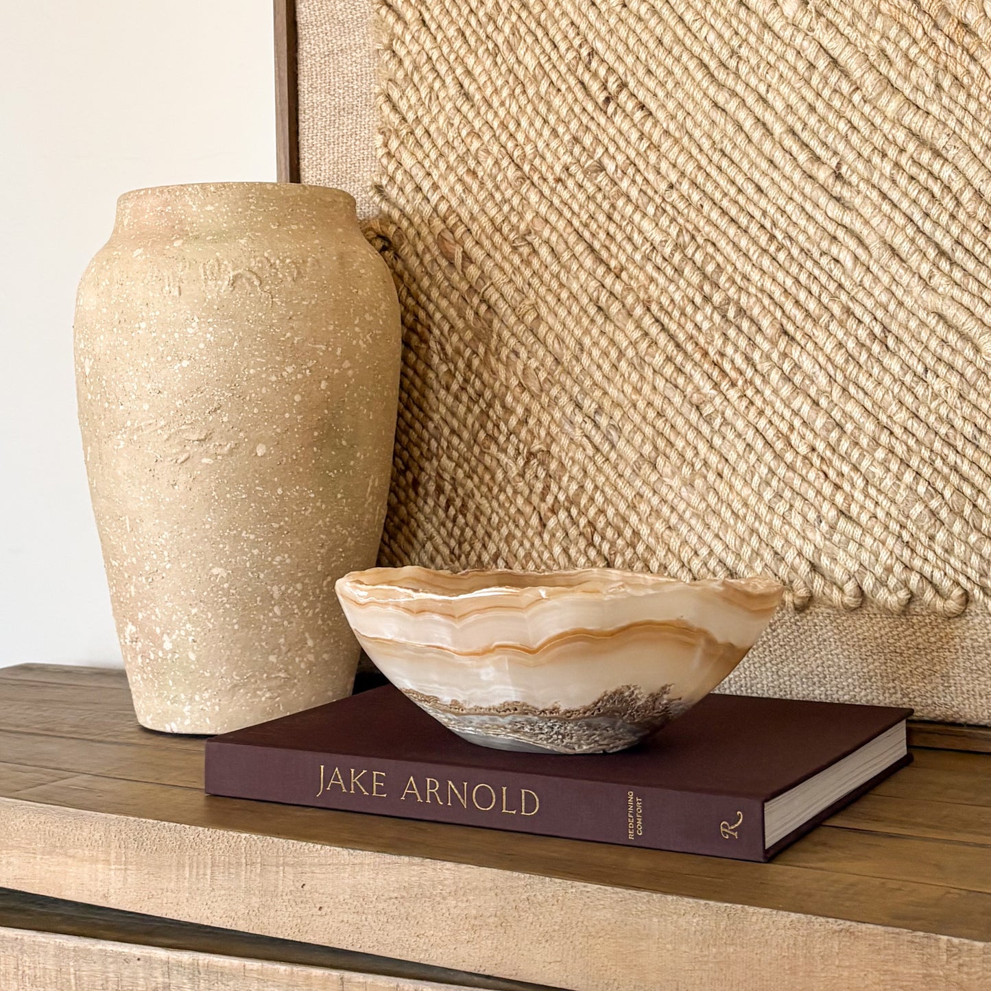 Hand Carved Amber Onyx Bowl