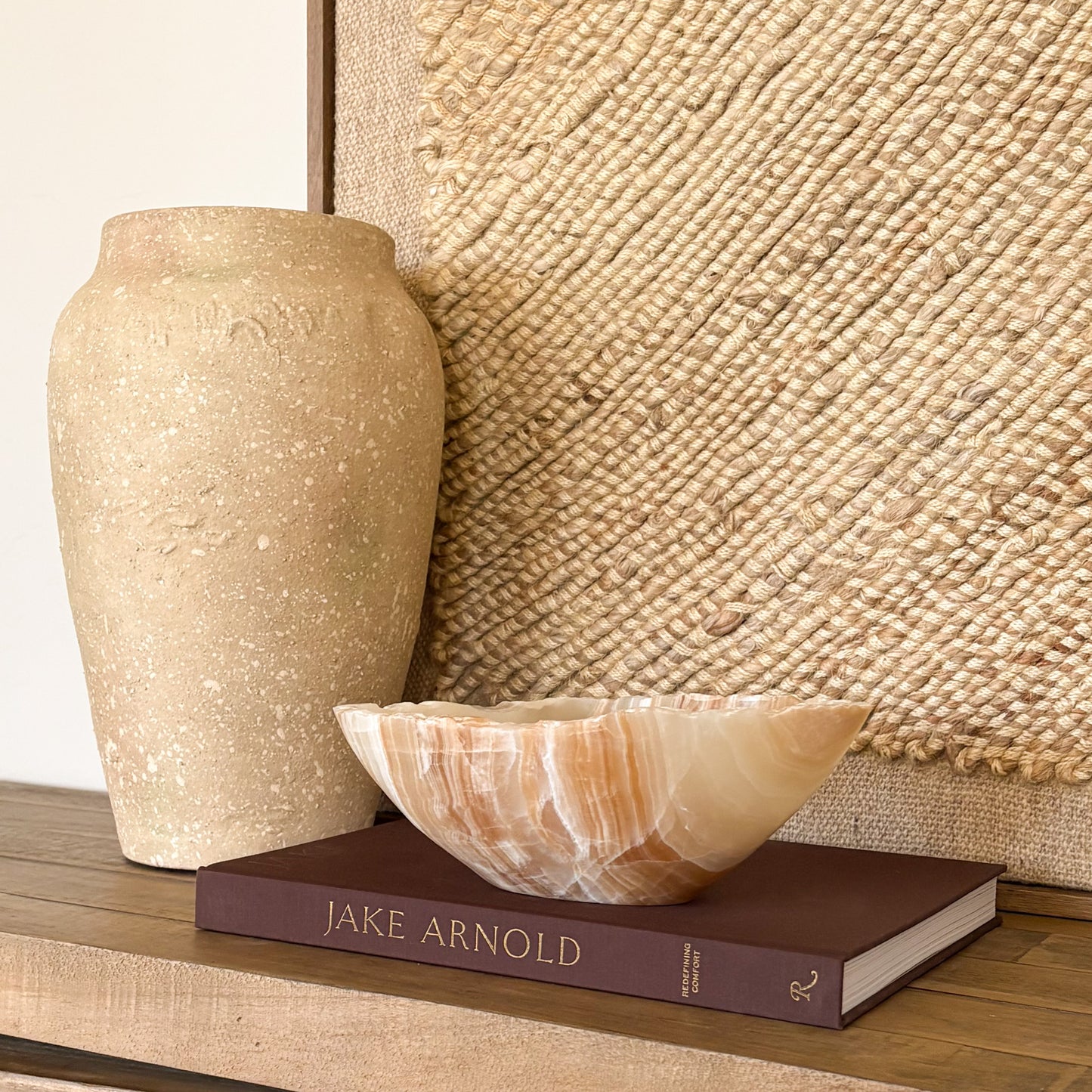 Hand carved amber onyx bowl made from natural onyx stone