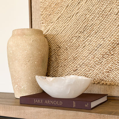 Luxury hand carved onyx bowl centerpiece for modern home decor