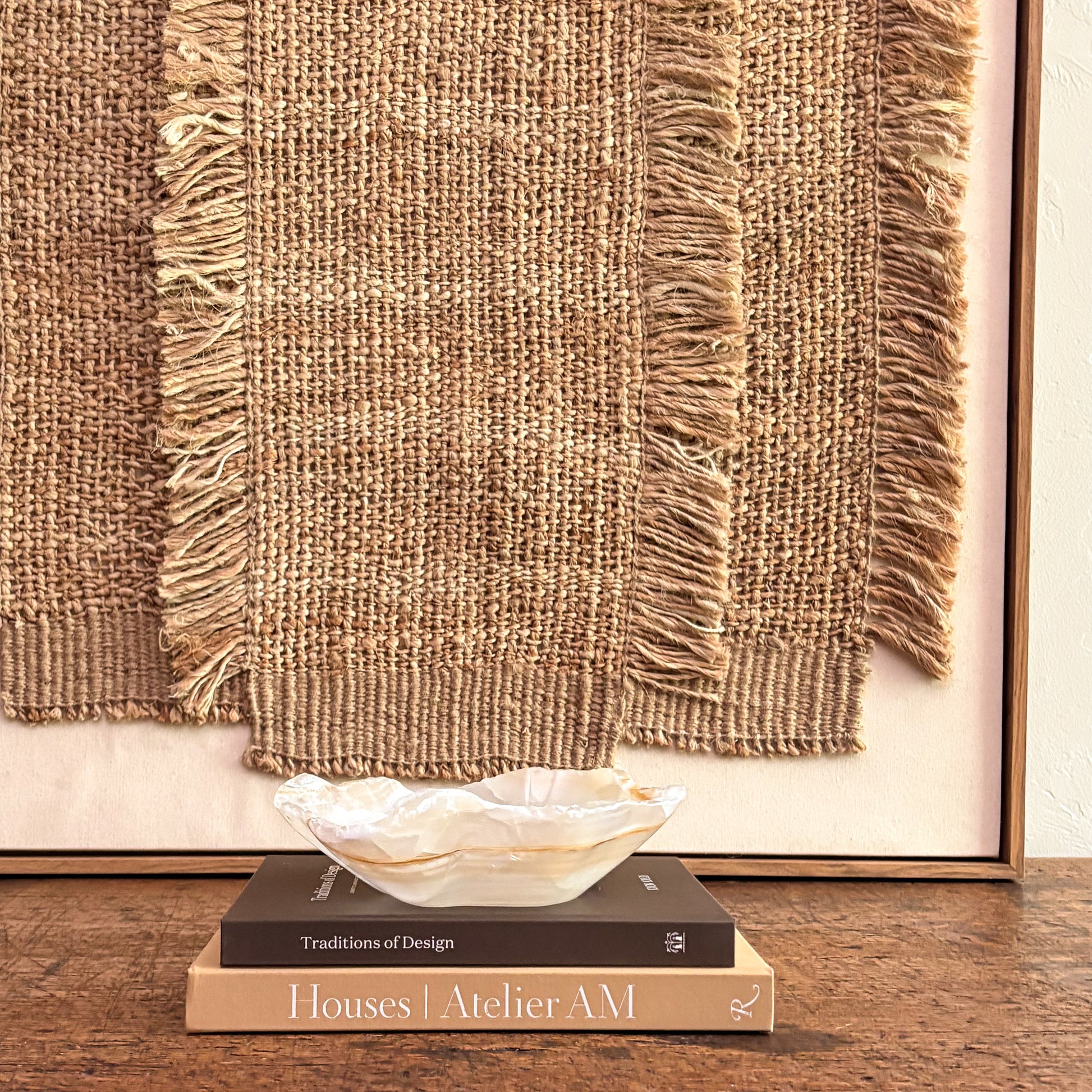 Natural amber onyx centerpiece bowl with smooth polished finish