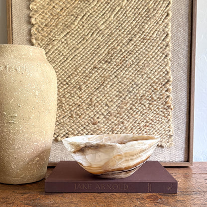 Hand Carved Amber Onyx Bowl