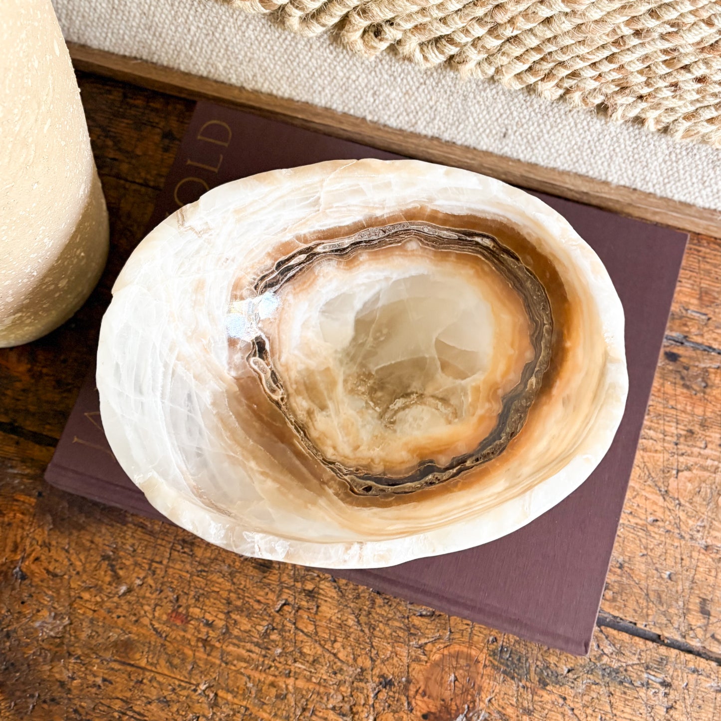 mexican onyx stone bowl