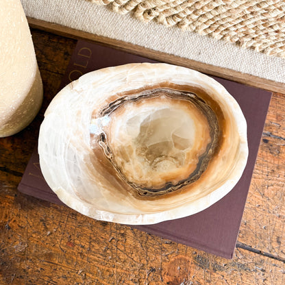 mexican onyx stone bowl