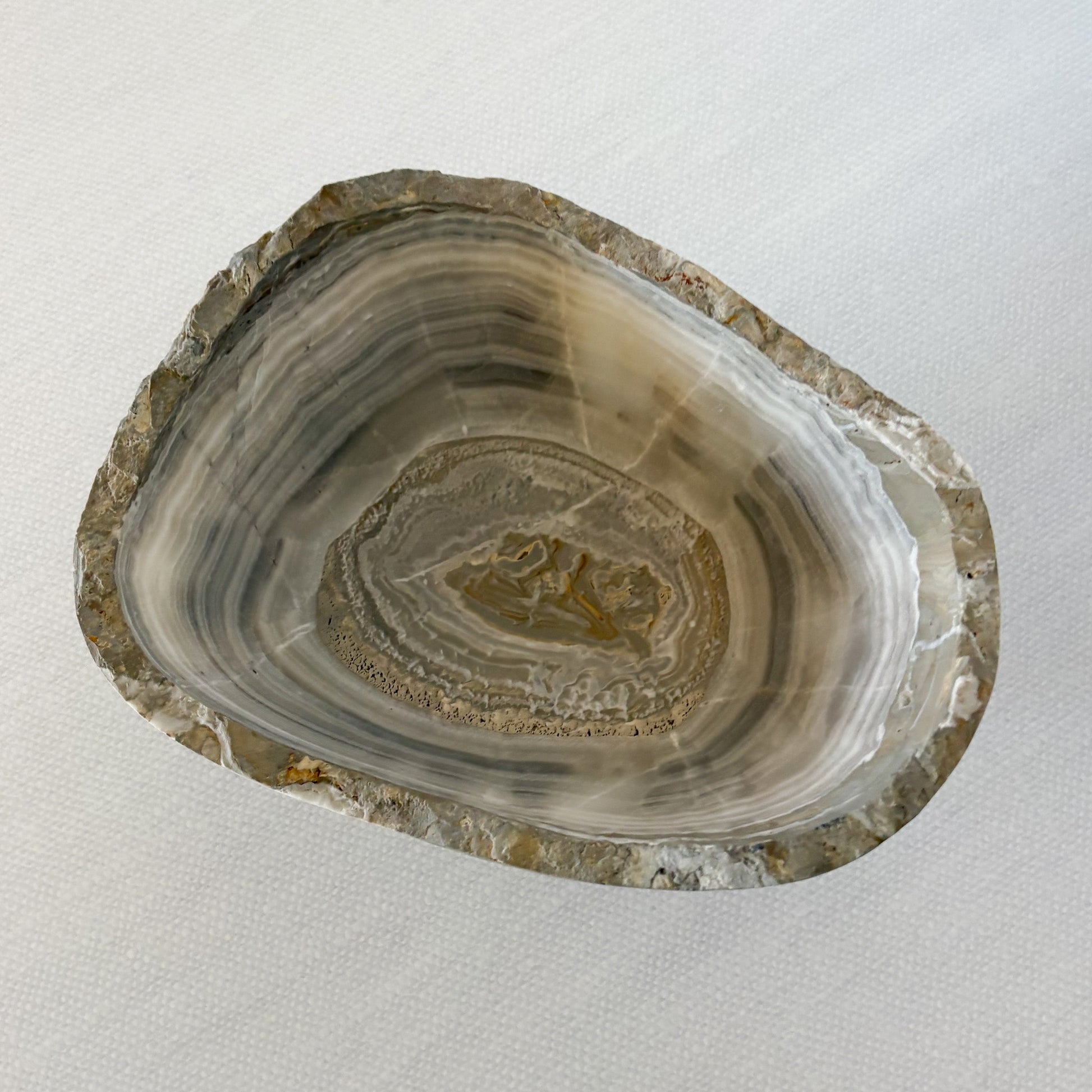 Handcrafted grey onyx decorative bowl for modern interiors