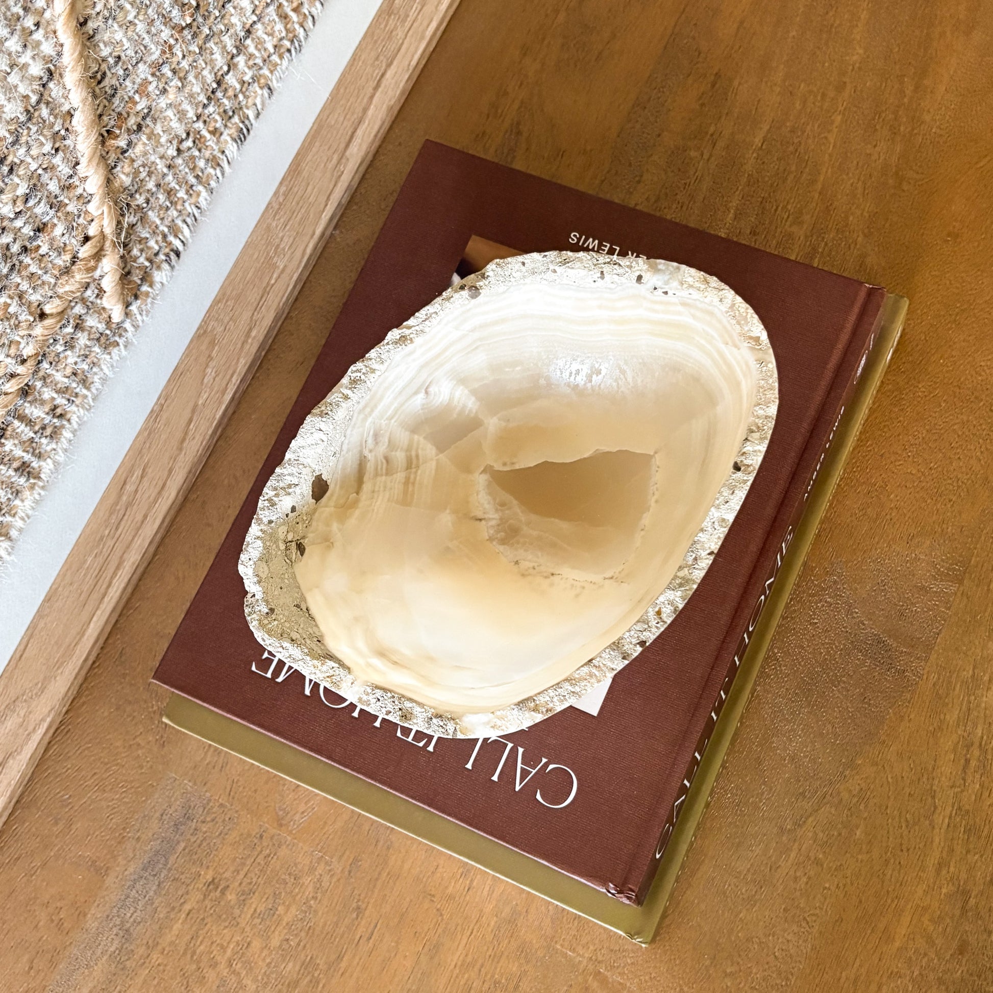 Small hand-carved grey onyx bowl, natural stone decorative bowl for shelf or table decor