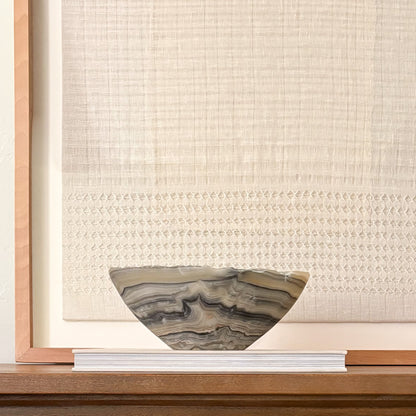 Luxury onyx bowl accent piece for contemporary home
