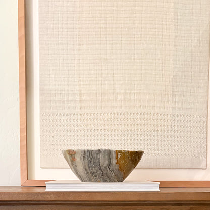 Minimalist grey onyx bowl for contemporary interiors