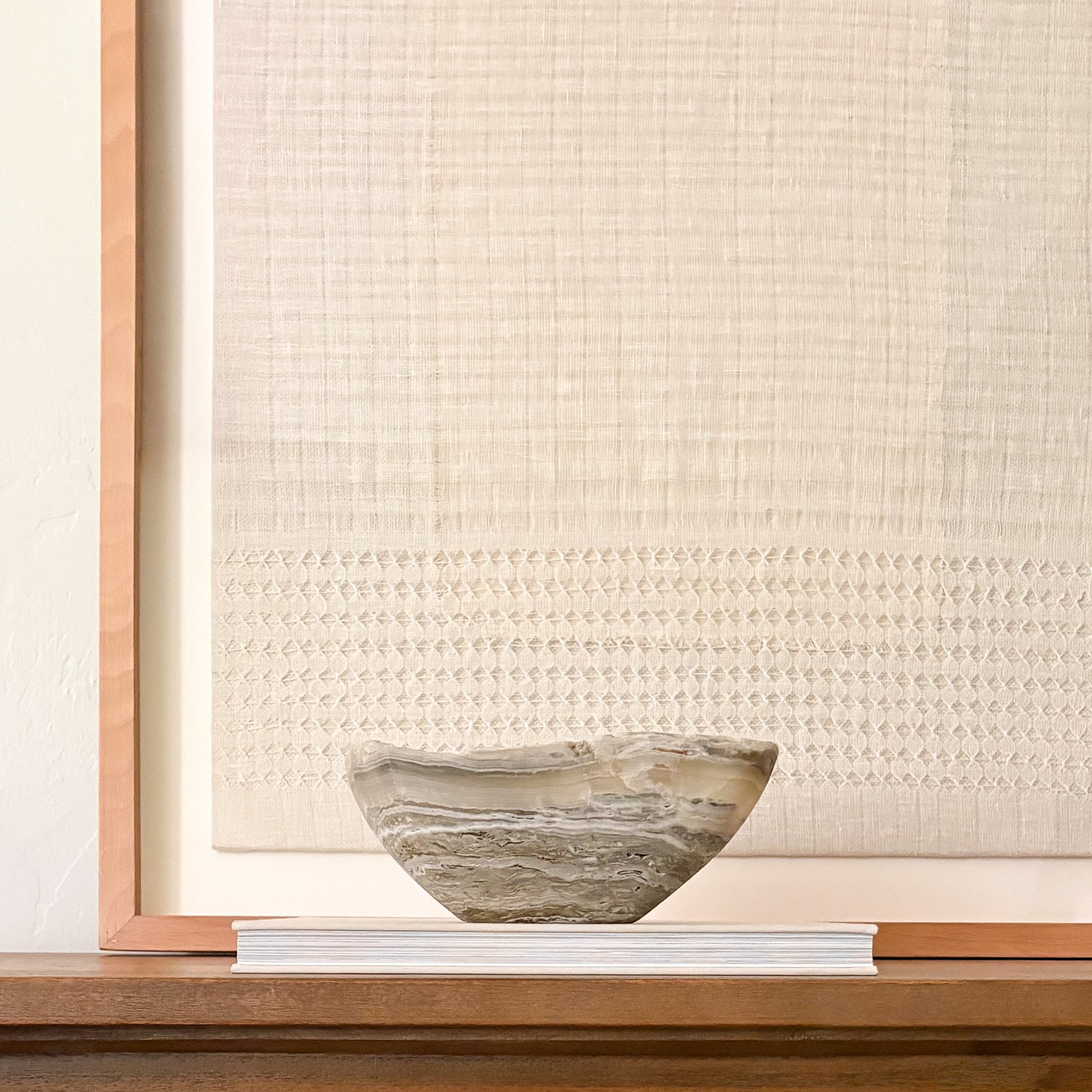 Elegant grey onyx bowl for modern home decor