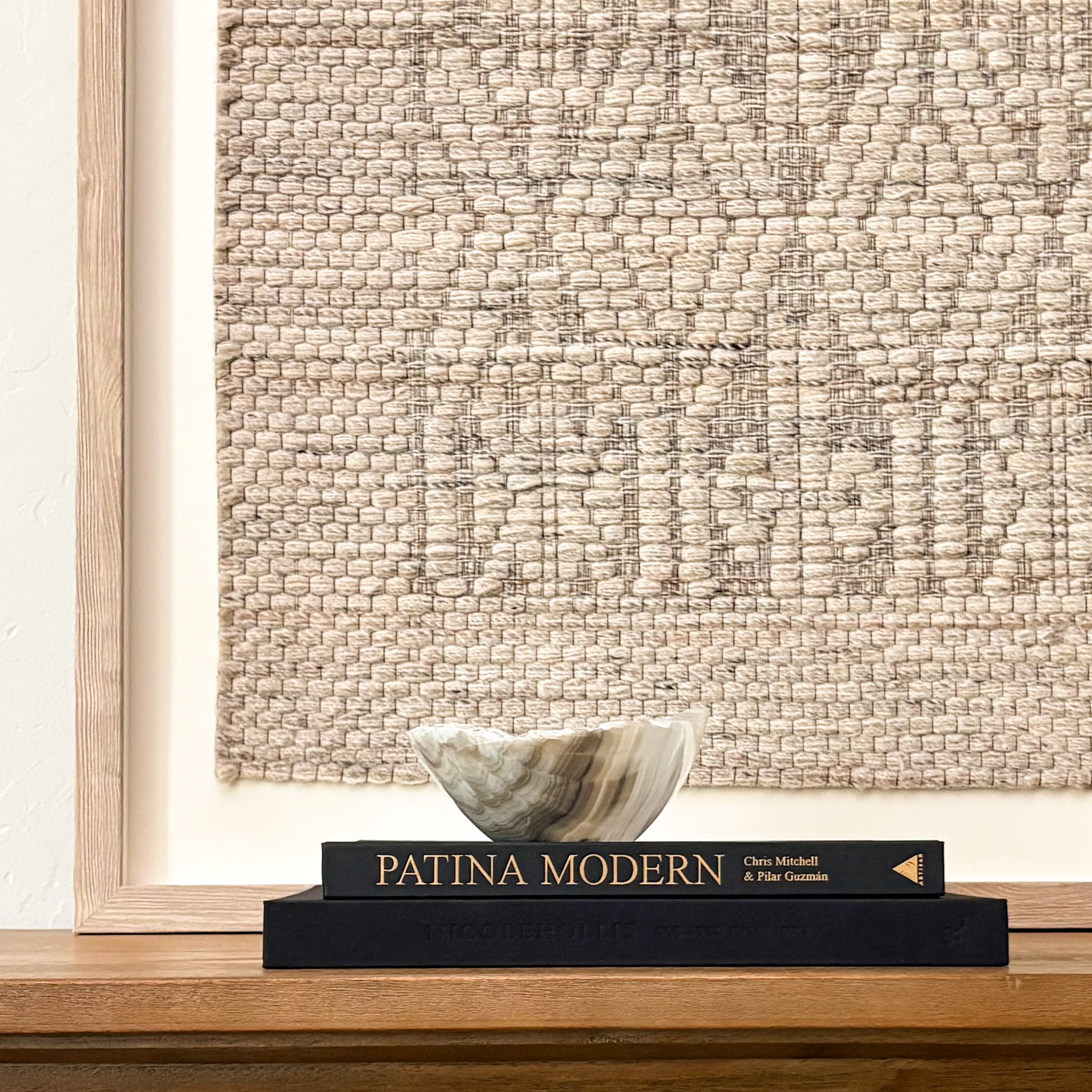 Artisan-crafted small grey onyx bowl made from genuine natural stone