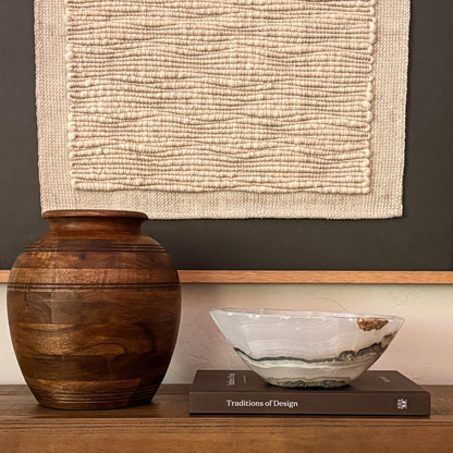 Luxury hand-carved grey onyx bowl featuring unique mineral patterns
