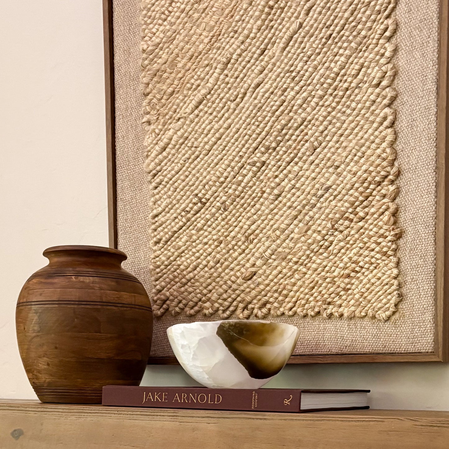 Olive onyx accent bowl for elegant interior styling