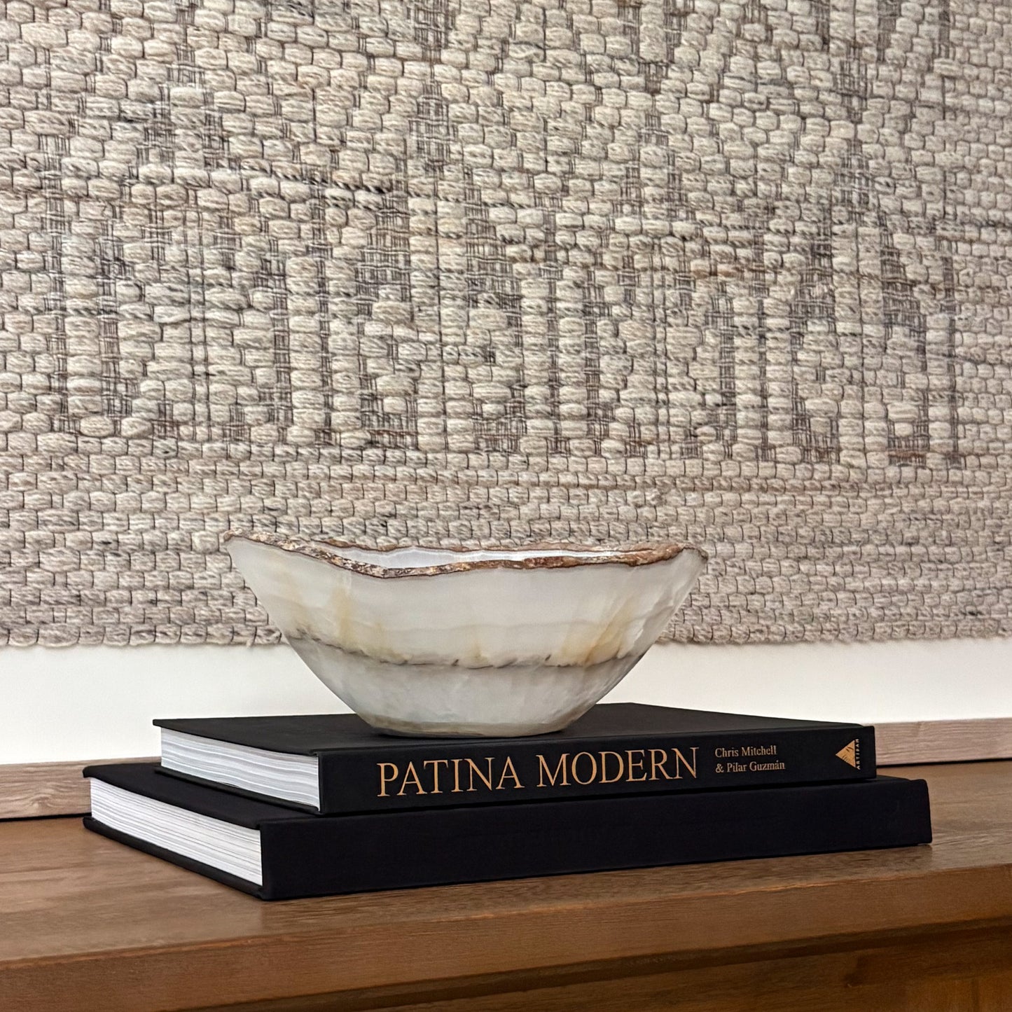 Polished White Onyx Stone Bowl Handmade by Artisans