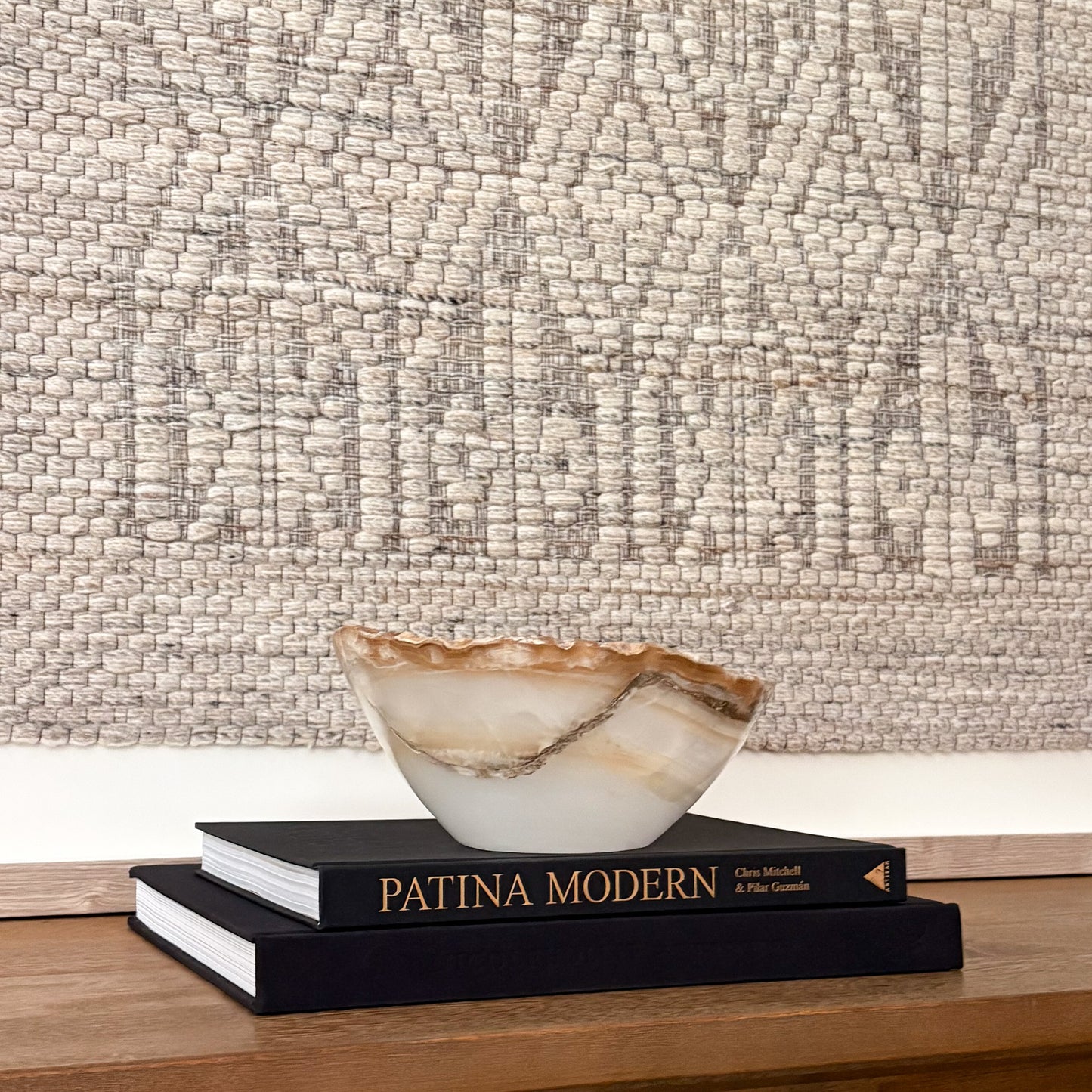 Minimalist White Onyx Bowl for Contemporary Interior Design