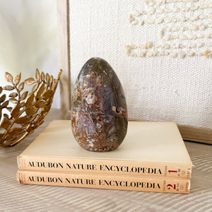 madagascar ibis jasper decorative statue, natural home accents