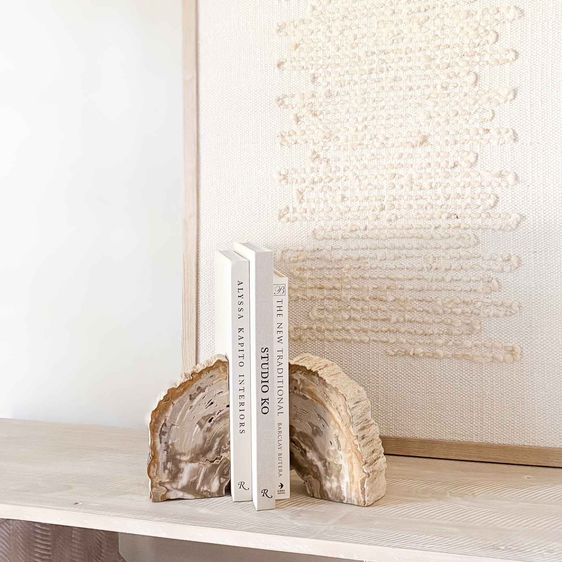 natural stone bookend pair