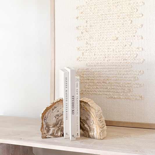 natural stone bookend pair