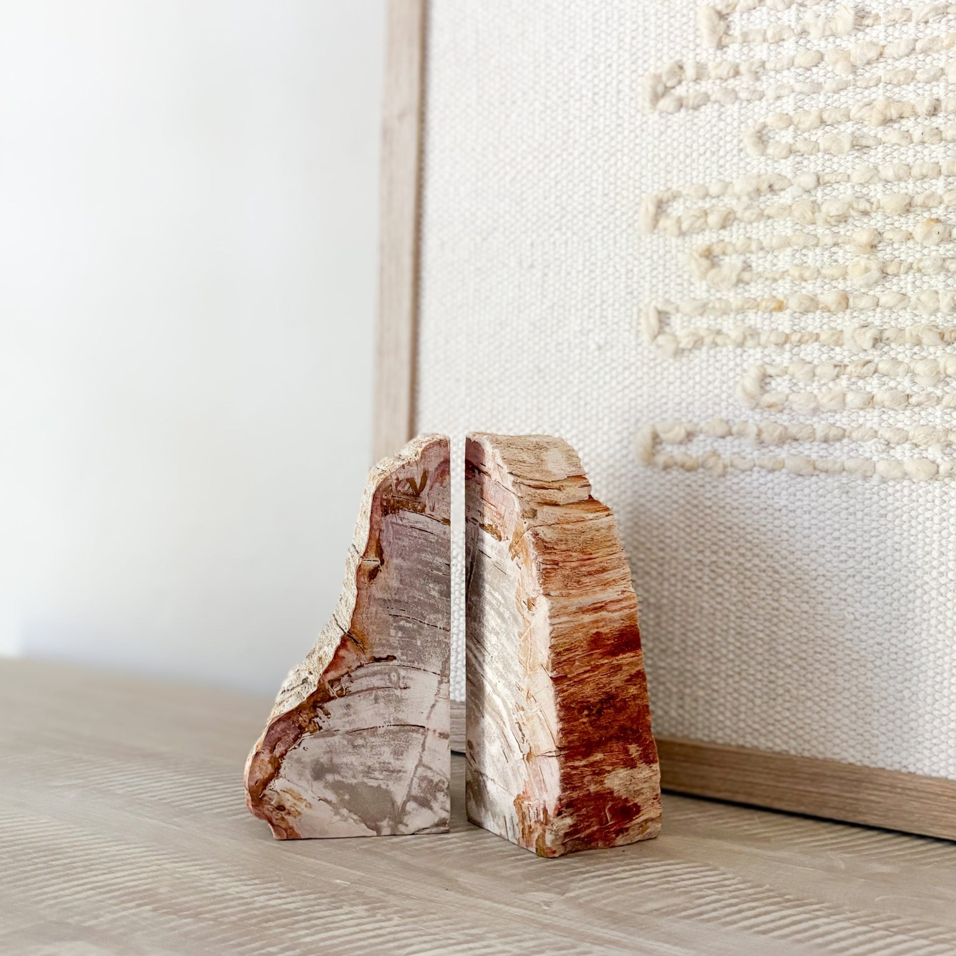 natural stone bookend pair