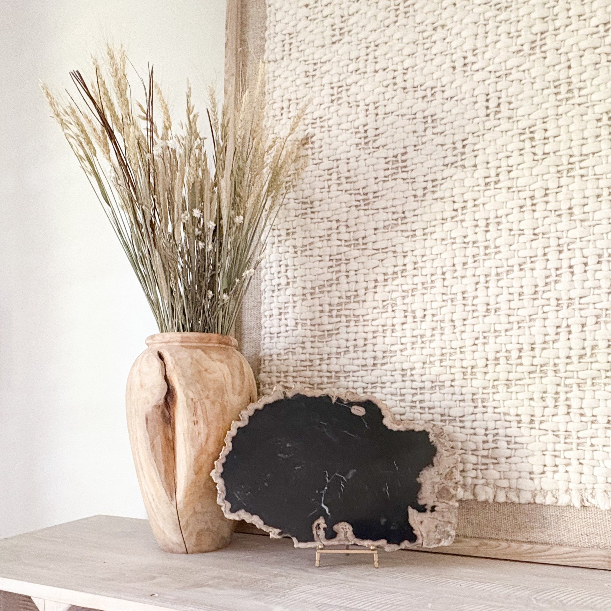 petrified wood home accents