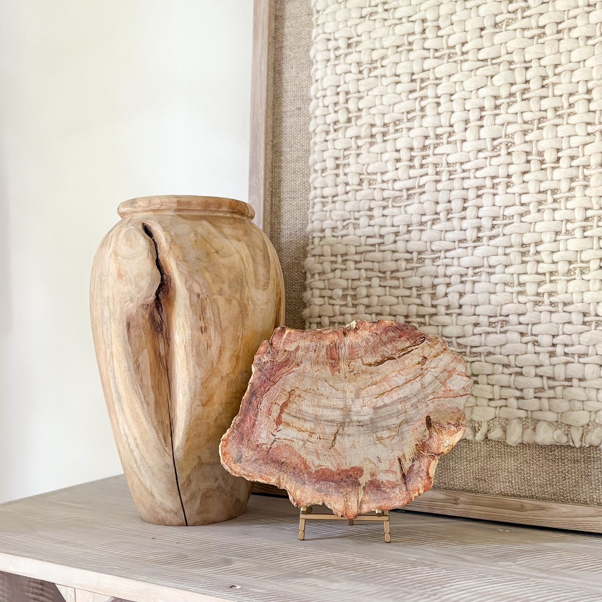 petrified wood home decor