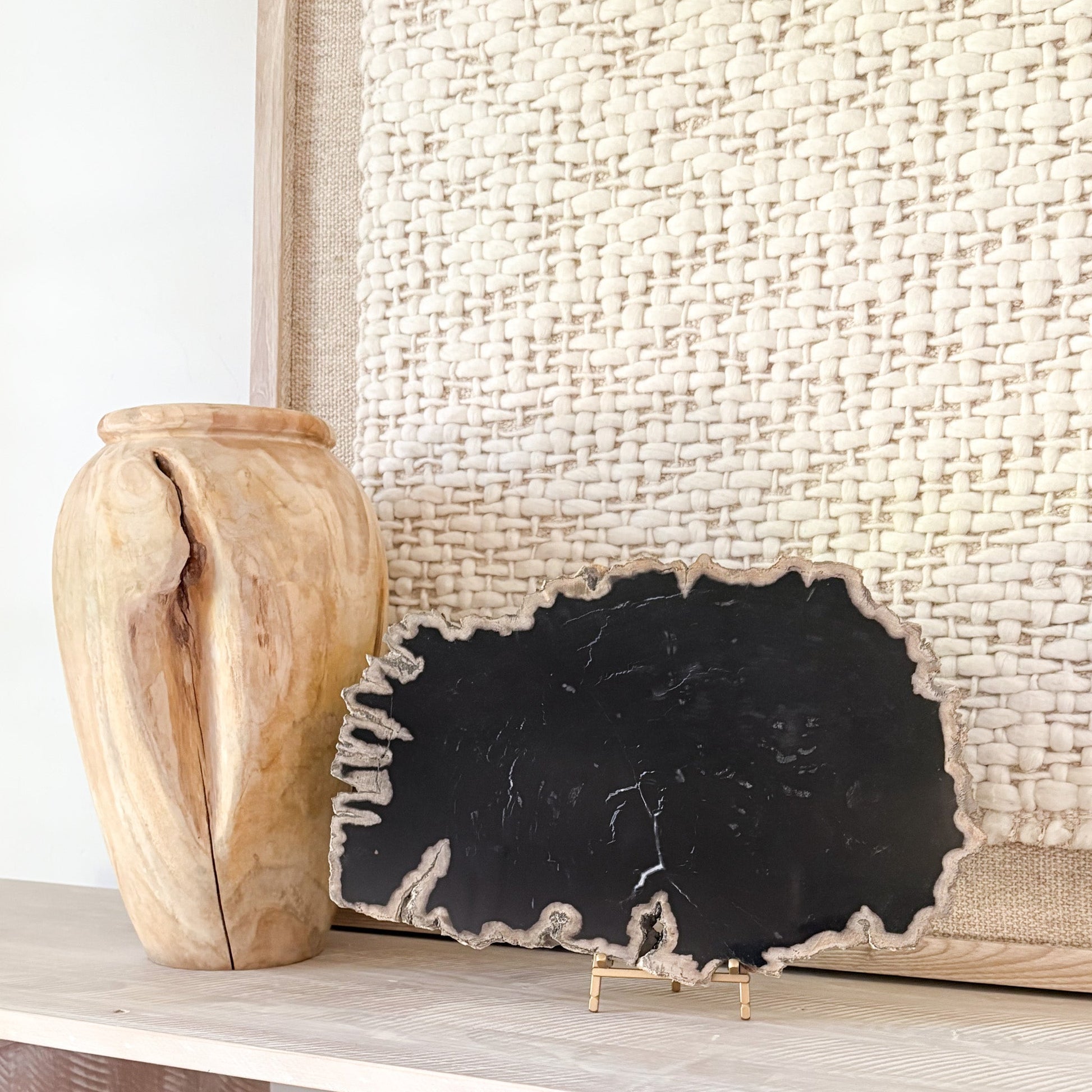 petrified wood home decor