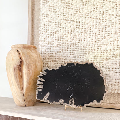 petrified wood home decor