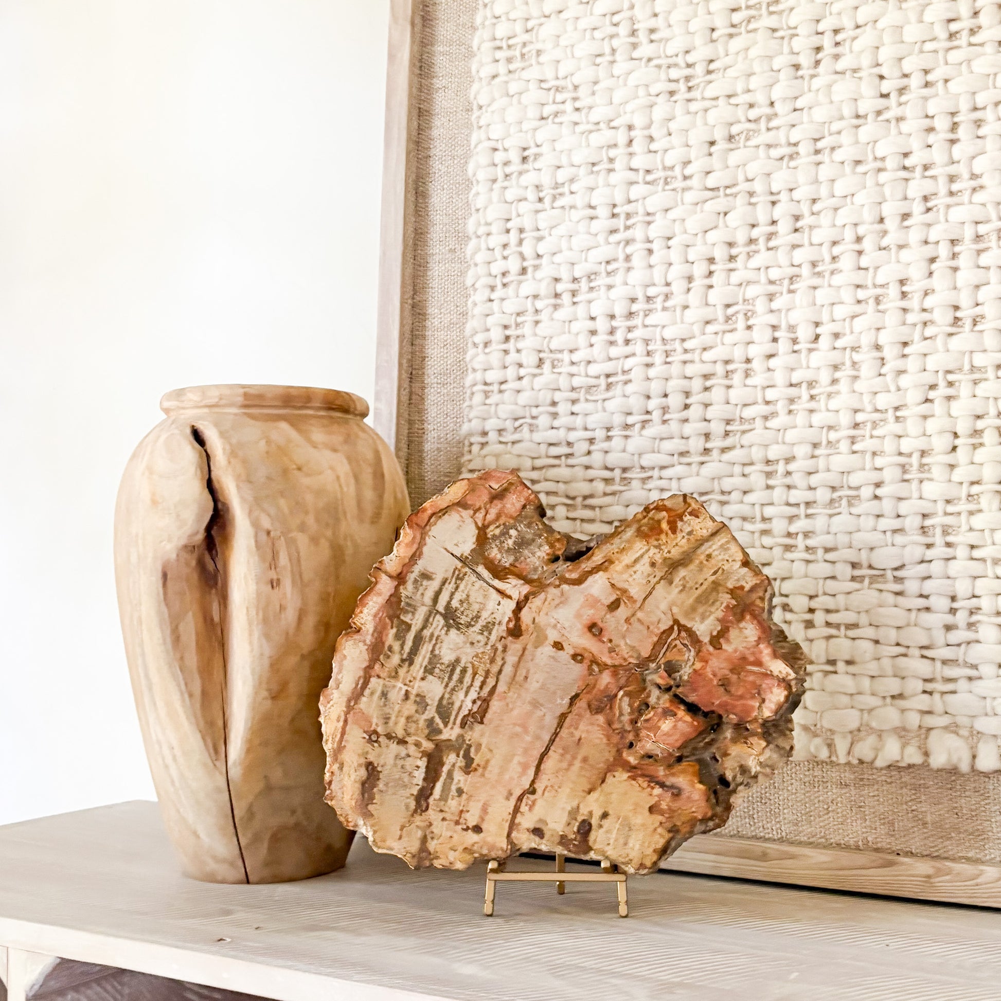 petrified wood home decor