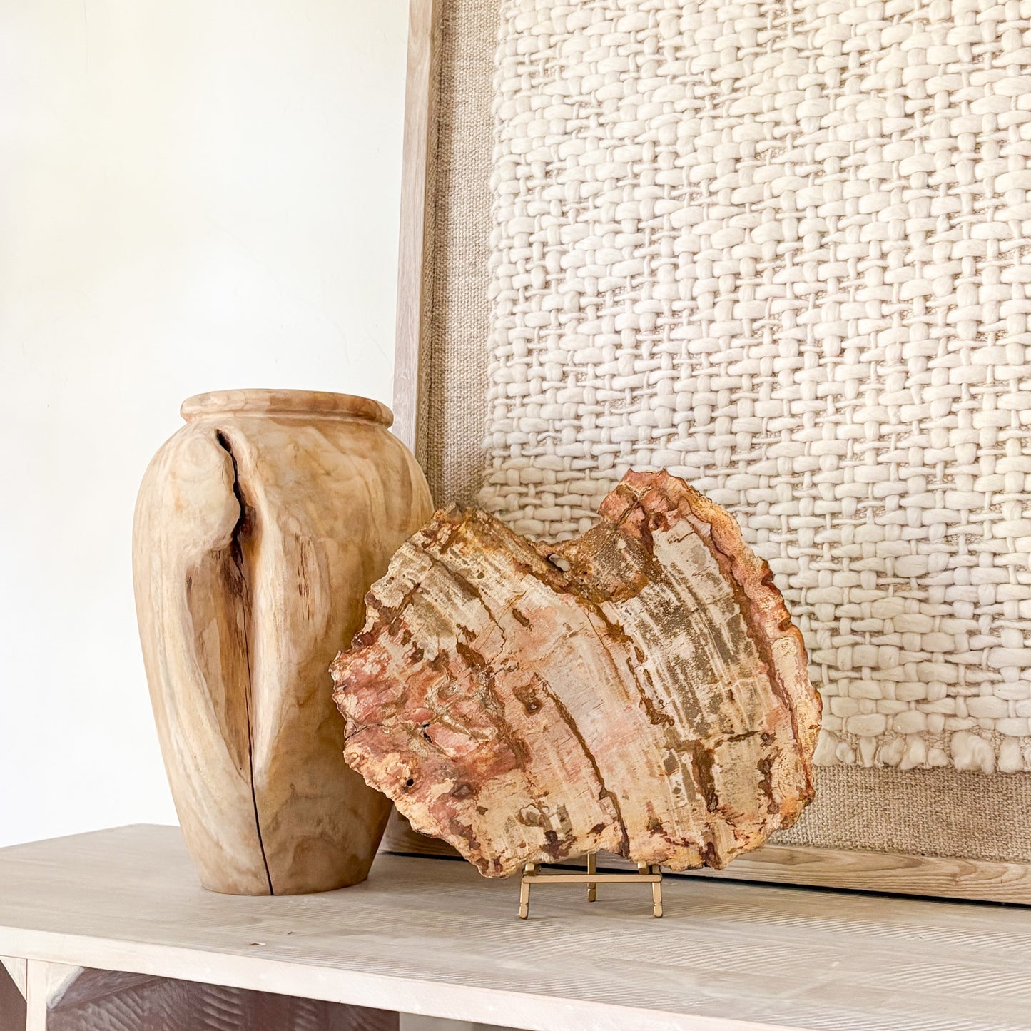 petrified wood decorative object