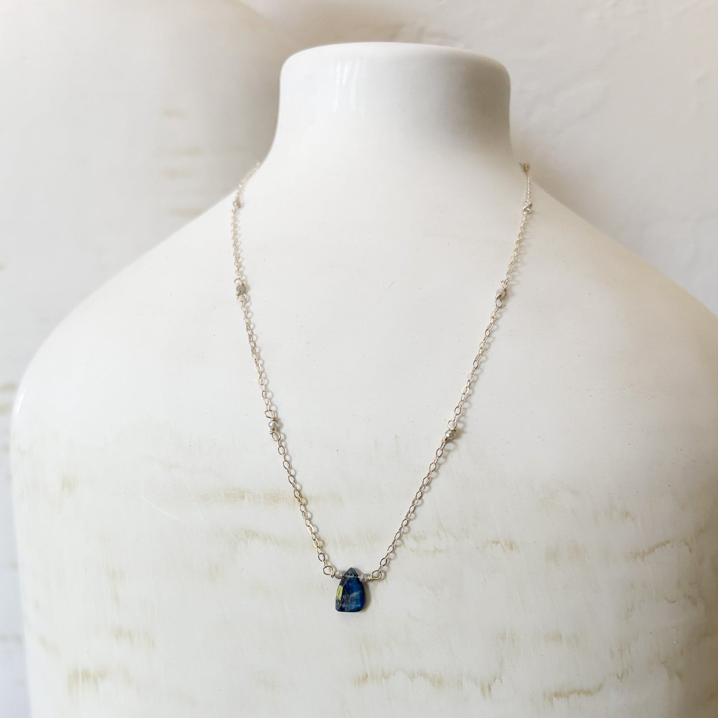 blue gemstone necklace