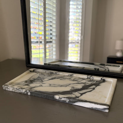 Large Calacatta Borghini Marble Tray
