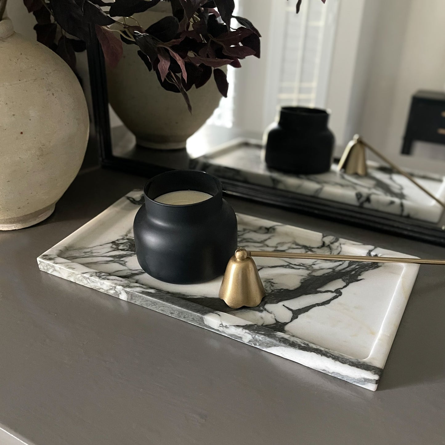 Large Calacatta Borghini Marble Tray