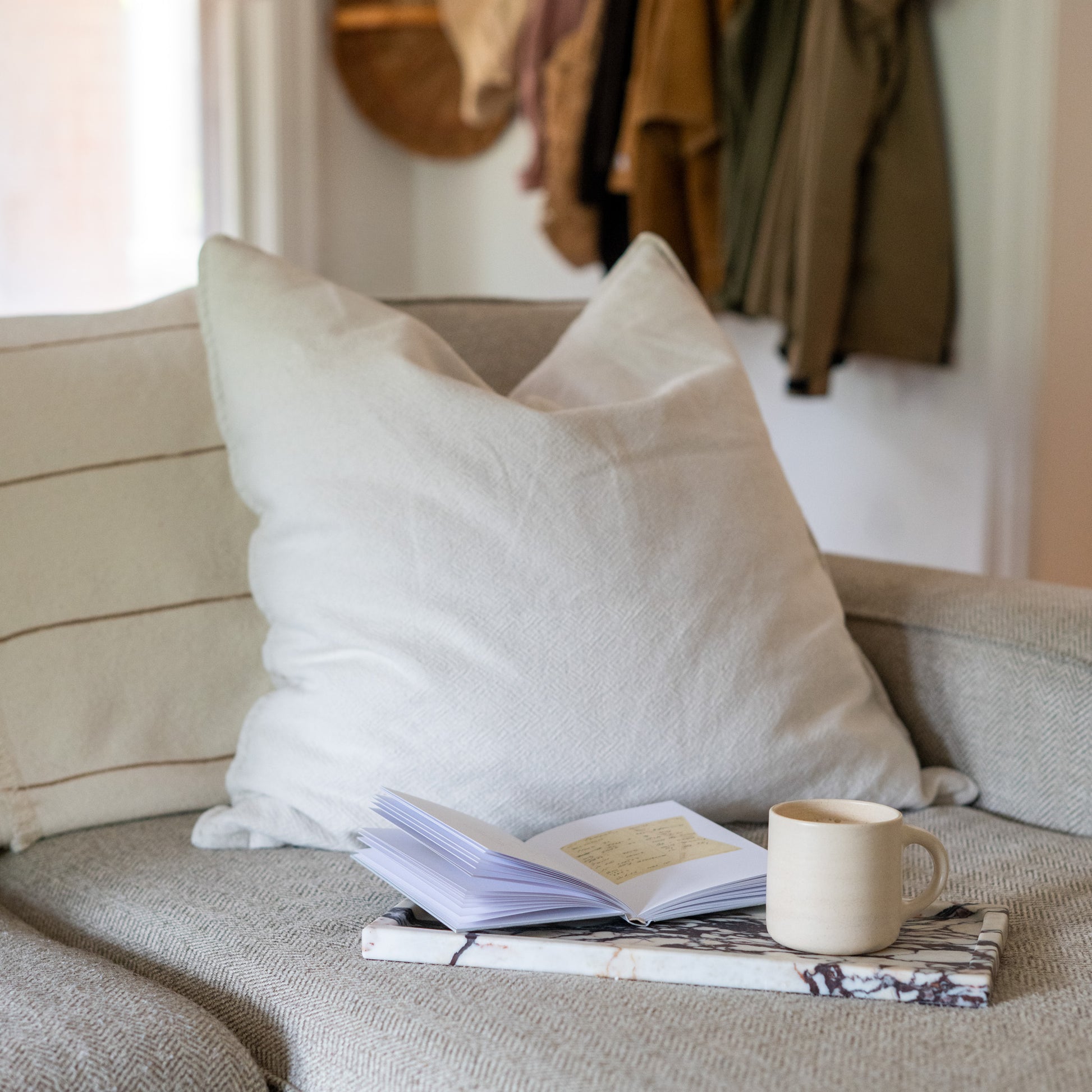 Modern luxury marble tray for jewelry, candles, and home styling